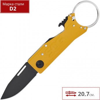 Нож SOG KEYTRON CAUTION YELLOW KT1005